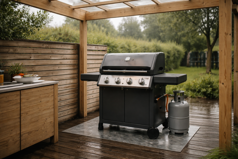Grill under overdækning: Så sikkert kan du bruge gasgrill i ly for regnen
