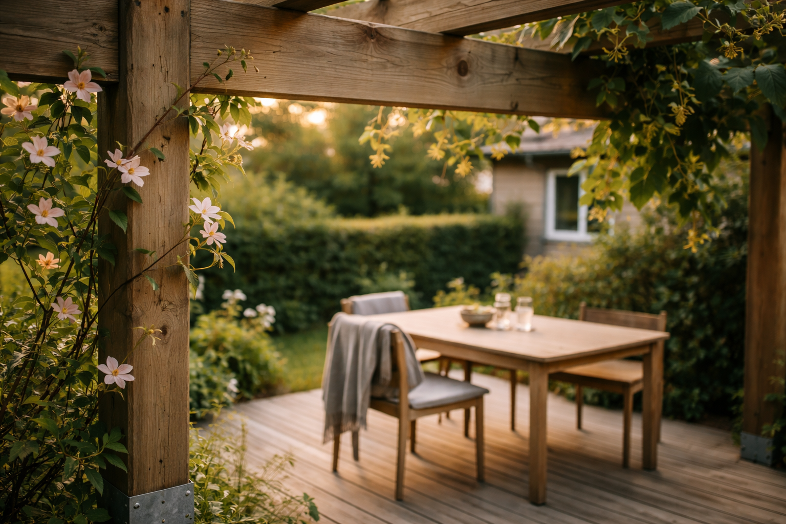 Klatreplanter til pergola: grønt tag, mindre bøvl og en konstruktion der holder
