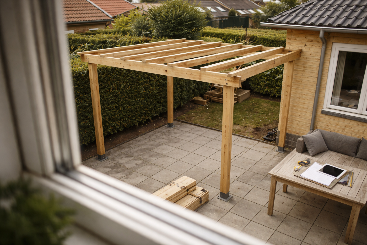 Må du bare bygge? Sådan forstår du byggeregler for terrasseoverdækning og pergola i 2026