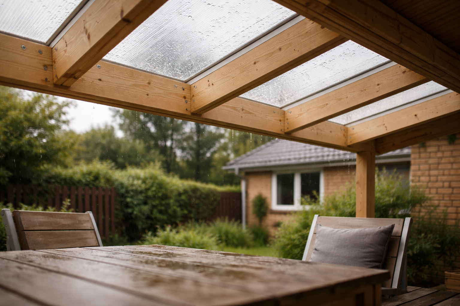 Polycarbonat og regnvejr: Så meget larmer det faktisk