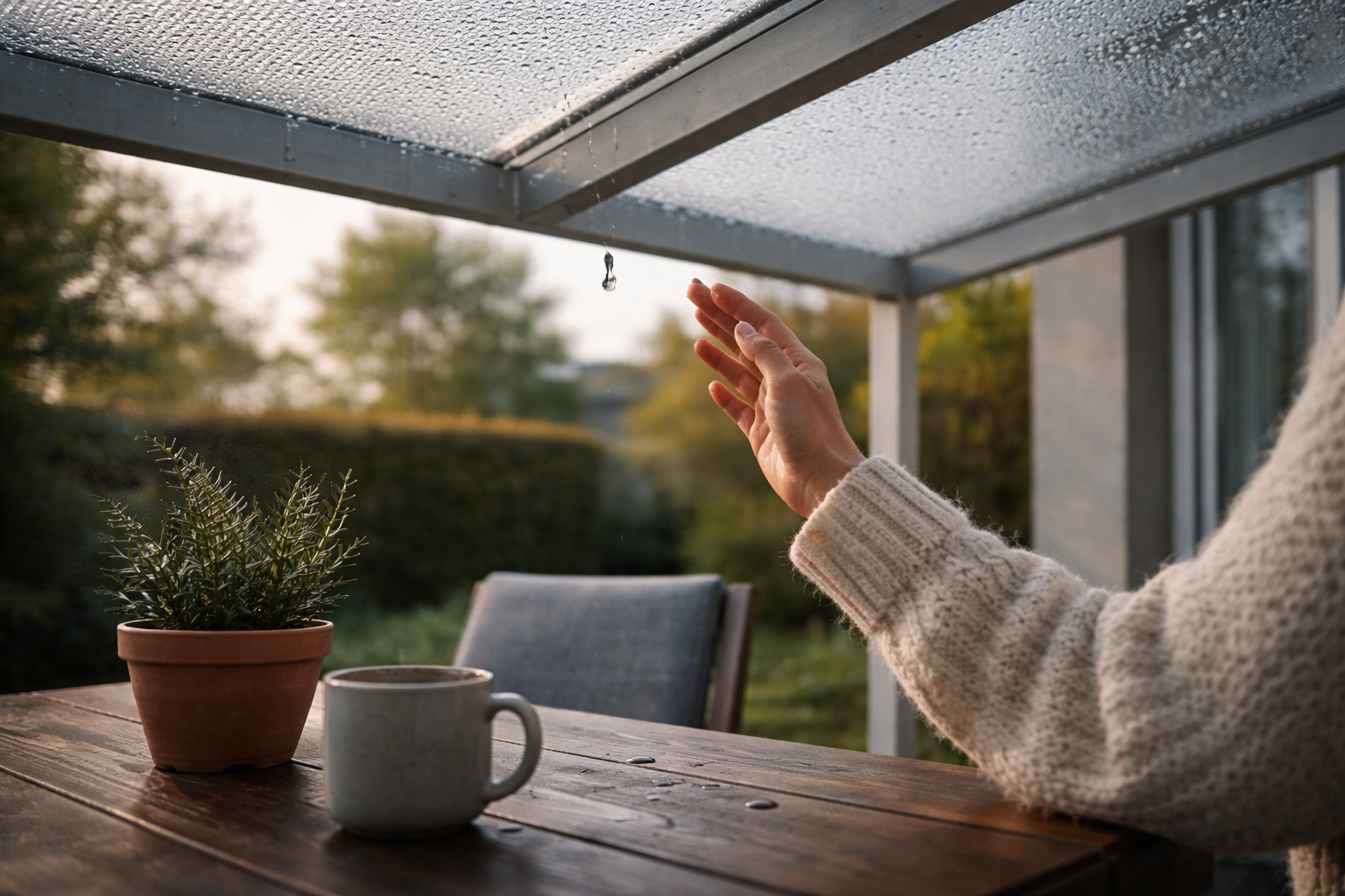 Stop dryp under terrasseoverdækningen: sådan tæmmer du kondens