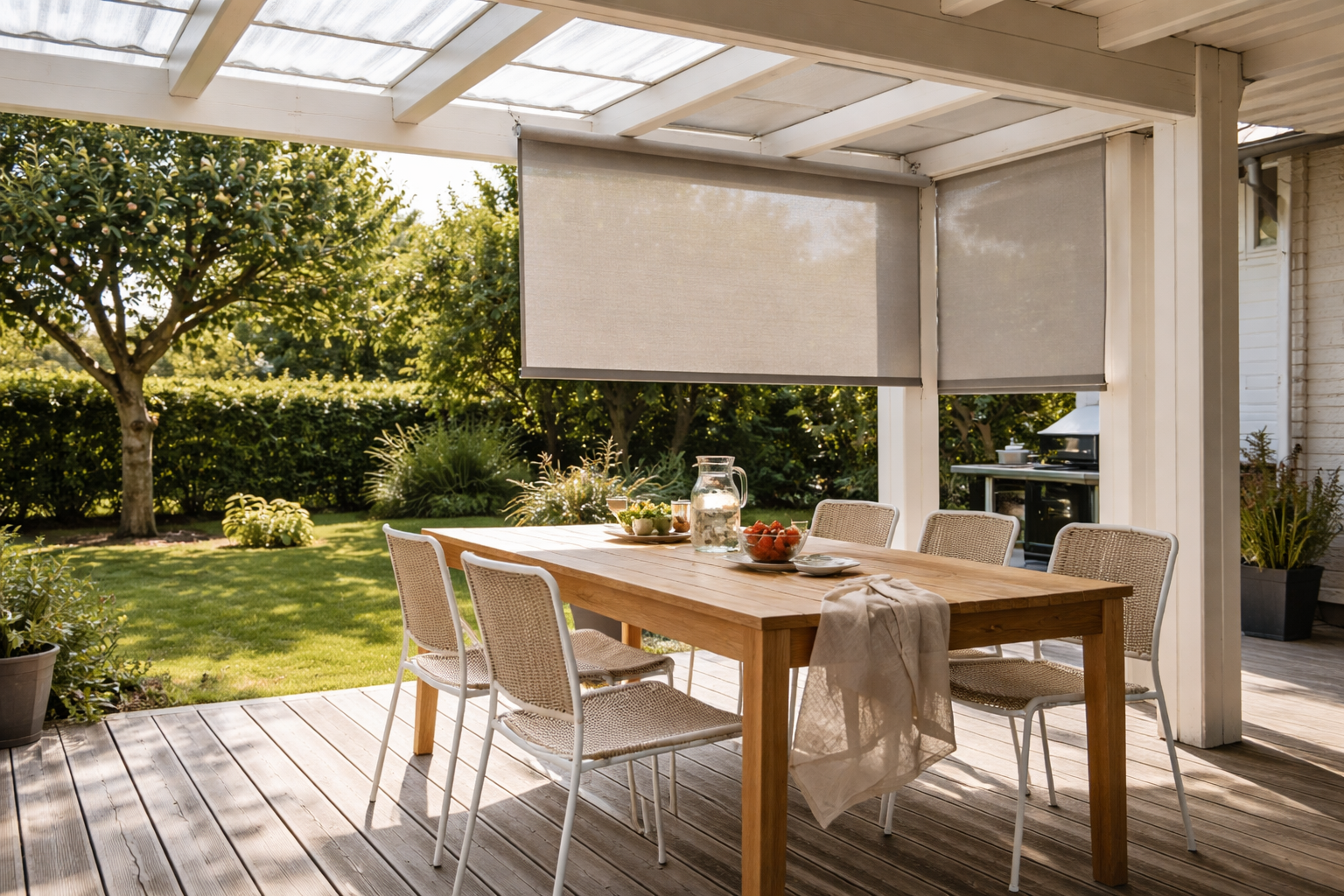 Stop sauna-effekten: sådan vælger du solafskærmning til din terrasseoverdækning