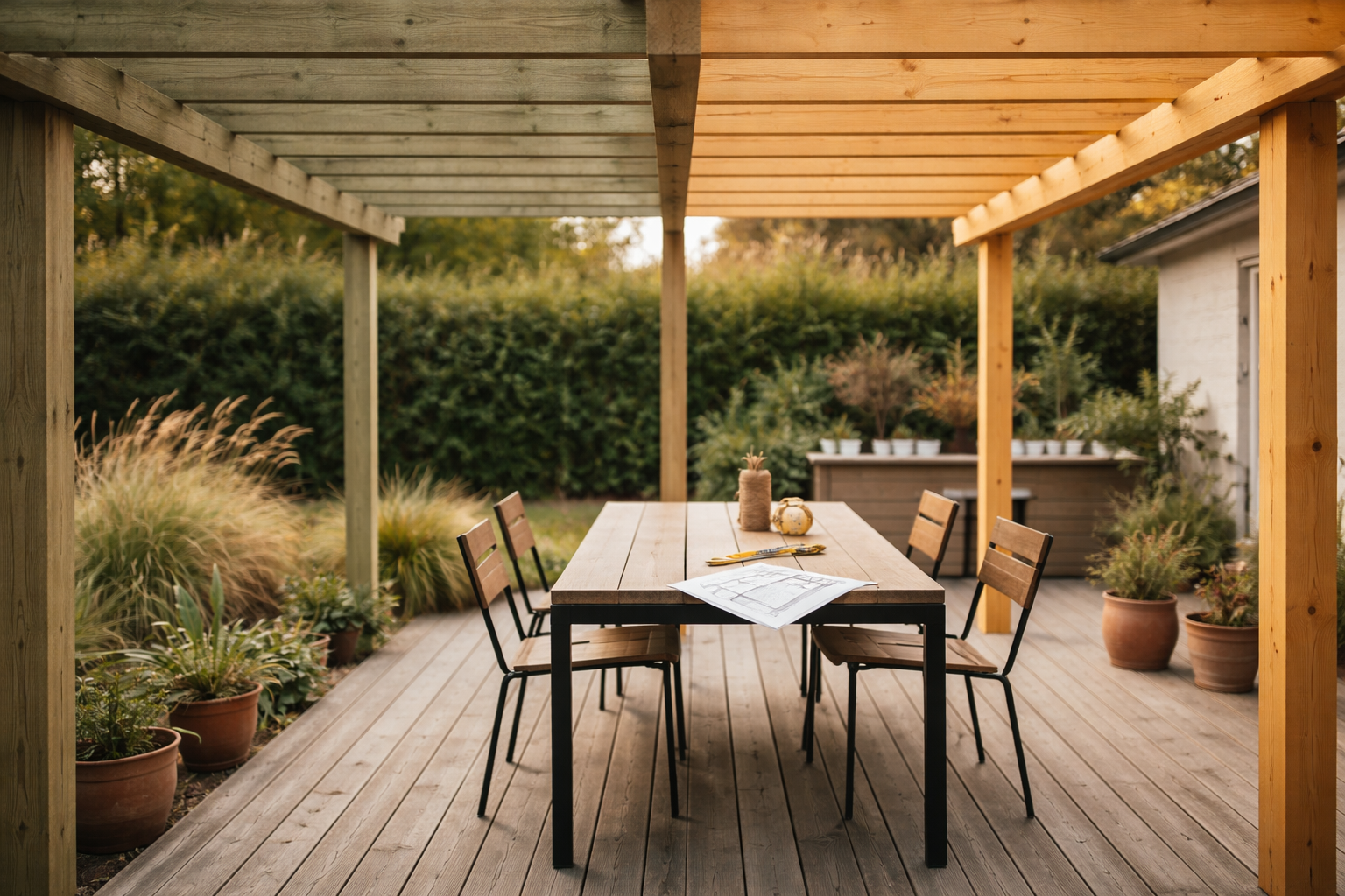 Træ til pergola: Skal du vælge trykimprægneret eller lærk (og hvad sker der efter 5 år)?