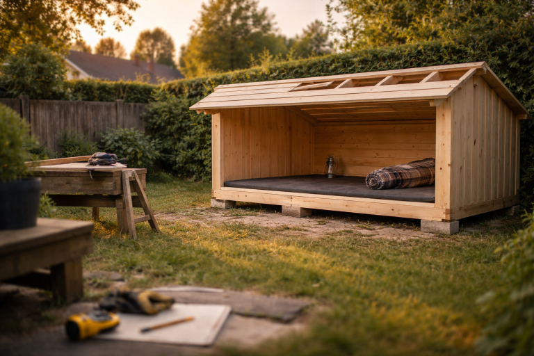 Byg shelter i haven: regler, placering, materialer og trin-for-trin