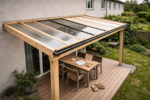 Pergola med tag: materialer, konstruktion og det rigtige fald