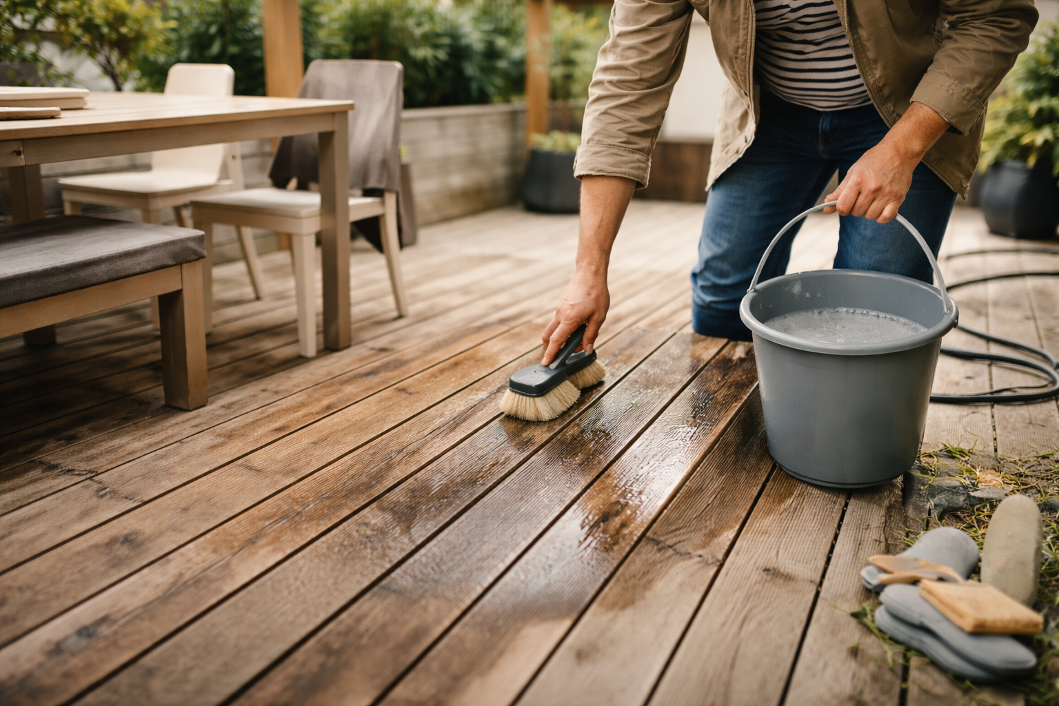Rengøring af terrasse og havemøbler: metoder, midler og do’s & don’ts